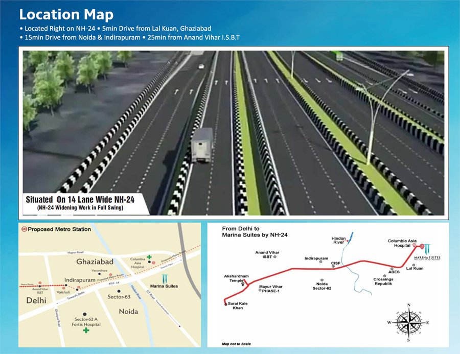 Palm Marina Suites Location Map
